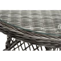  "Алиса" кофейный комплект из искусственного ротанга, цвет графит, фото 7 