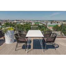  "Руссо" обеденный стол из HPL 150х80см, цвет молочный, фото 16 