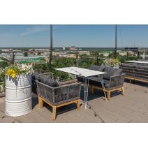  "Руссо" обеденный стол из HPL 150х80см, цвет молочный, фото 25 