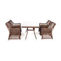  "Латте–140 L" обеденная группа плетеная, цвет коричневый, фото 2 