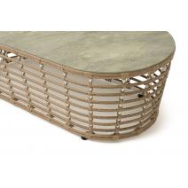  "Валенсия" журнальный столик из искусственного ротанга, цвет соломенный, фото 4 