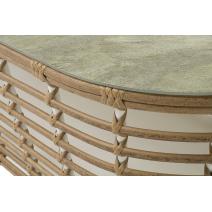  "Валенсия" журнальный столик из искусственного ротанга, цвет соломенный, фото 5 