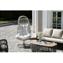  "Севилья" кресло-кокон из искусственного ротанга, цвет светло-серый, фото 12 