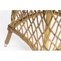  "Эспрессо" плетеный круглый стол, диаметр 80 см, цвет соломенный, фото 7 