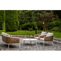  "Тоскана" лаунж-зона из искусственного ротанга, цвет соломенный, фото 1 