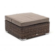  "Лунго" плетеная оттоманка с подушкой (гиацинт), цвет коричневый, фото 3 