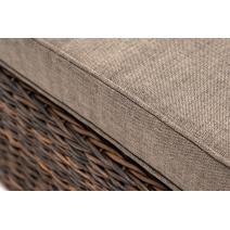  "Лунго" плетеная оттоманка с подушкой (гиацинт), цвет коричневый, фото 4 