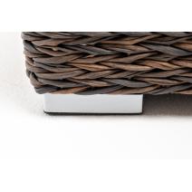  "Лунго" плетеная оттоманка с подушкой (гиацинт), цвет коричневый, фото 6 