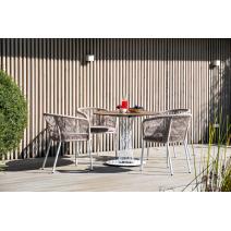  "Диего" обеденная группа на 4 персоны, круглый стол "дуб", цвет бежевый, фото 3 