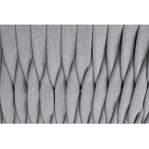  "Монако" диван 2-местный плетеный из роупа, каркас алюминий светло-серый (RAL7035) муар, роуп светло-серый 40 мм, ткань светло-серая, фото 8 