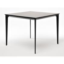  "Малага" обеденный стол из HPL 90х90см, цвет "серый гранит", каркас черный, фото 1 