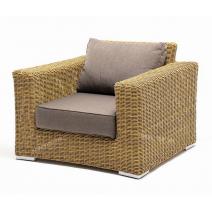  "Боно" кресло из искусственного ротанга, цвет соломенный, фото 1 