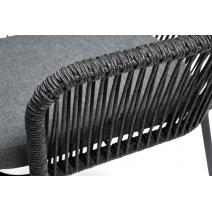  "Лион" обеденная группа на 4 персоны со стульями "Лион" темно-серый, круглый стол "серый гранит", фото 4 