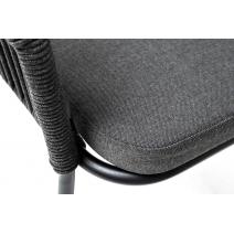  "Лион" обеденная группа на 4 персоны со стульями "Лион" темно-серый, круглый стол "серый гранит", фото 5 