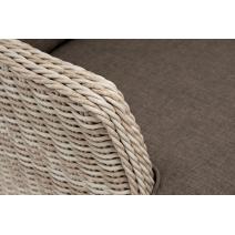  "Алиса" кресло плетеное, цвет бежевый с подушками, фото 5 