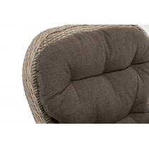  "Алиса" кресло плетеное, цвет бежевый с подушками, фото 7 