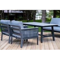  "Сан Ремо" комплект садовый для лаунж-зоны серый, фото 7 