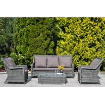  "Гляссе" лаунж-зона из искусственного ротанга, цвет графит, фото 3 