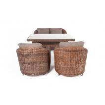  "Кон Панна" обеденная группа плетеная, цвет коричневый, фото 2 