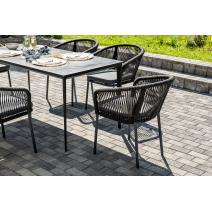  "Малага" обеденная группа на 6 персон со стульями "Марсель", каркас темно-серый, роуп темно-серый, фото 8 