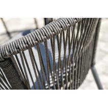  "Малага" обеденная группа на 6 персон со стульями "Марсель", каркас темно-серый, роуп темно-серый, фото 12 