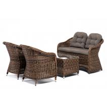  "Равенна" лаунж-зона из искусственного ротанга, цвет коричневый, фото 4 