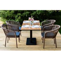  "Каффе Дабл" обеденная группа на 4 персоны, цвет "дуб", фото 7 