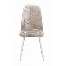  Стул DikLine 327 поворотный M02 бежевый, ножки белые, фото 4 