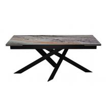  Стол DikLine EKX180, Керамика Venetian Brown Light глянец (К4), опоры черные (2 уп.), фото 1 