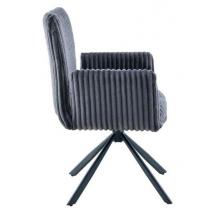  Стул DikLine 6827 т.к Серая Velo 13, опоры черные, фото 4 