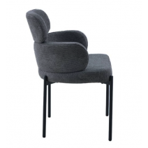  Стул DikLine 1311 т.к Серая UF925-12, опоры черные, фото 3 