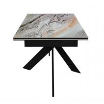  Стол DikLine EKX180, Керамика Venetian Brown Light глянец (К4), опоры черные (2 уп.), фото 4 