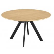  Стол DikLine RD120 Дуб Каселла натуральный/опоры черные, фото 1 