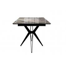  Стол DikLine DKS140 керамика Venetian Brown Light глянец, подстолье черное, опоры черные (2уп.), фото 4 