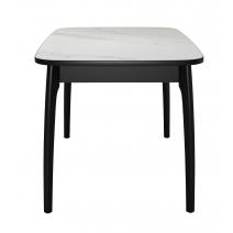  Стол DikLine MK15 Керамика Белый мрамор/подстолье черное/опоры черные, фото 5 