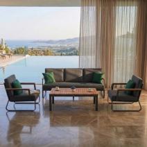  Лаунж зона ЭСТИВО T с трехместным диваном - маренго, фото 1 