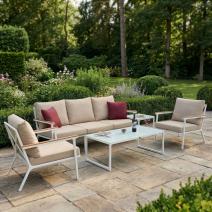  Лаунж зона ФЕСТА бежевая с трехместным диваном, фото 1 