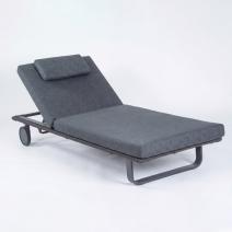  Шезлонг КОСТА С на колесах, каркас карбон, матрас маренго (с подушкой), фото 1 