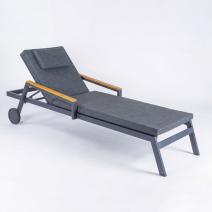  Шезлонг СПОНДА С карбон, с матрасом и подушкой, фото 1 