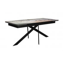  Стол DikLine EKX180, Керамика Venetian Brown Light глянец (К4), опоры черные (2 уп.), фото 2 