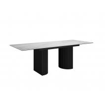  Стол DikLine EKD160, Керамика Белый глянец (К8/2), опоры черные (2 уп.), фото 8 