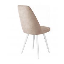  Стул DikLine 327 поворотный B03 BEIGE, ножки белые, фото 4 