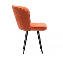  Стул DikLine 348 поворотный P09/L05 терракотовый, ножки черные, фото 3 