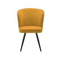  Стул DikLine 348 поворотный P08/L07 горчица, ножки черные, фото 2 