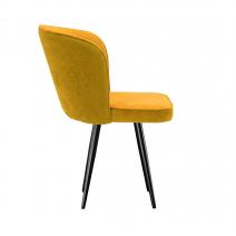  Стул DikLine 348 поворотный P08/L07 горчица, ножки черные, фото 3 