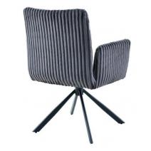  Стул DikLine 6827 т.к Серая Velo 13, опоры черные, фото 3 