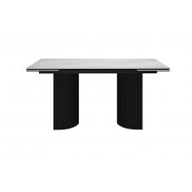  Стол DikLine EKD160, Керамика Белый глянец (К8/2), опоры черные (2 уп.), фото 3 