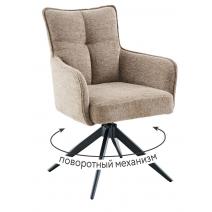  Стул DikLine 6826 т.к Темно-бежевая Raven 34, опоры черные, фото 1 