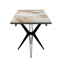  Стол DikLine DKS140 керамика PANDORA глянец, подстолье черное, опоры черные (2уп.), фото 8 