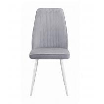  Стул DikLine 327 поворотный B22 GREY, ножки белые, фото 2 